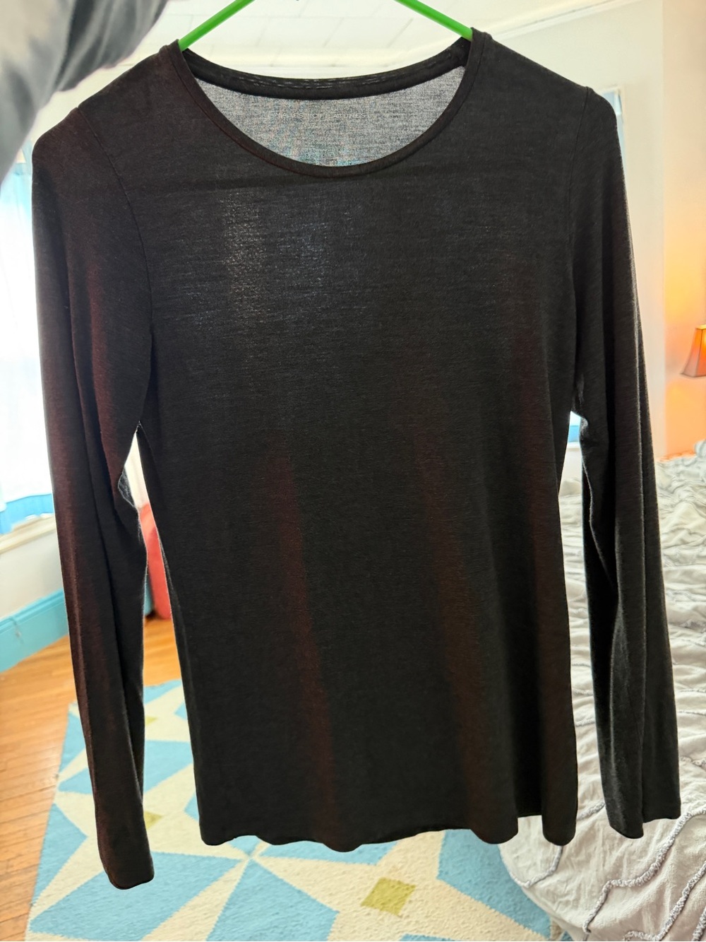 Majestic Filatures Deluxe Soft Gray Long Sleeve Tee Size M (3)